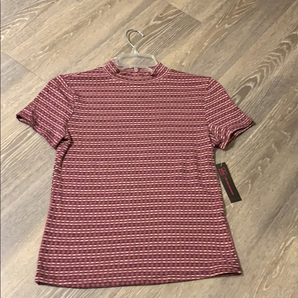 Maroon shirt plaid shirt!